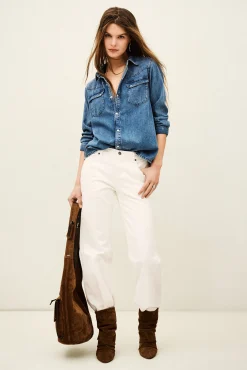 Ba&Sh ADALI SHIRT AZUL Clearance