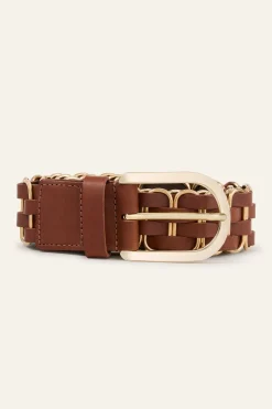 Ba&Sh BECK cinturón de cuero trenzado € 175 MARRON Online