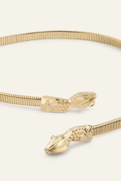 Ba&Sh BEDUSA cinturón de punto metálico € 150 € 105 ORO Online