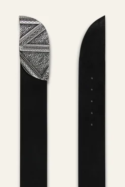 Ba&Sh BEIRA cinturón de cuero € 155 € 108,50 NEGRO Clearance