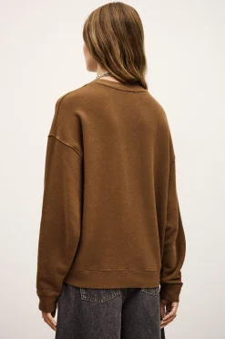 Ba&Sh BENJAMIN sudadera bicolor MARRON Outlet