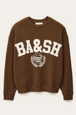 Ba&Sh BENJAMIN sudadera bicolor MARRON Outlet