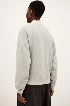 Ba&Sh BENJAMIN sudadera bicolor GRIS