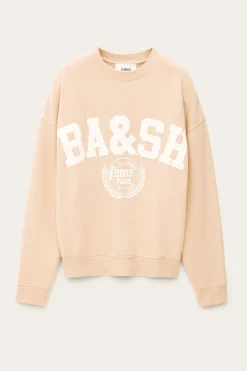 Ba&Sh BENJAMIN sudadera de algodón estampada BEIGE Best