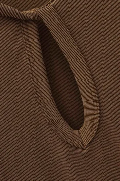 Ba&Sh BEONA vestido corto de punto MARRON Sale