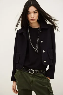 Ba&Sh BERADITH chaqueta corta ajustada AZUL Best