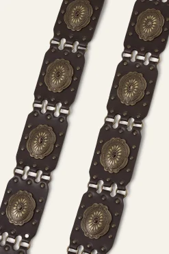 Ba&Sh BESTY cinturón de cuero western € 175 MARRON Sale
