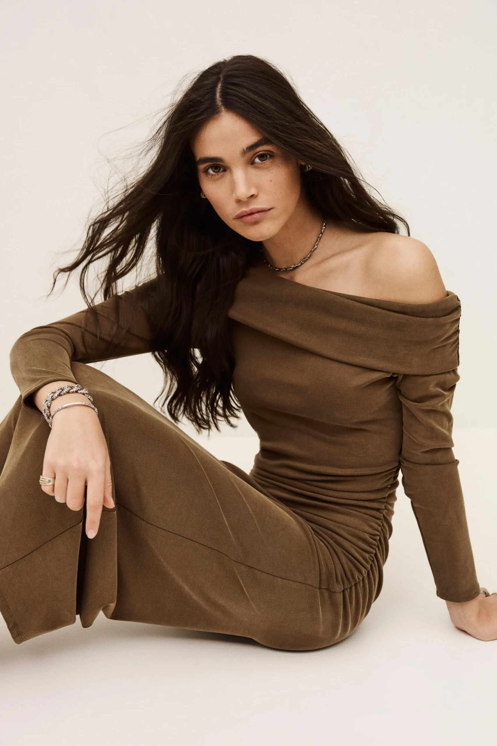 Ba&Sh BETTINA DRESS MARRON Hot