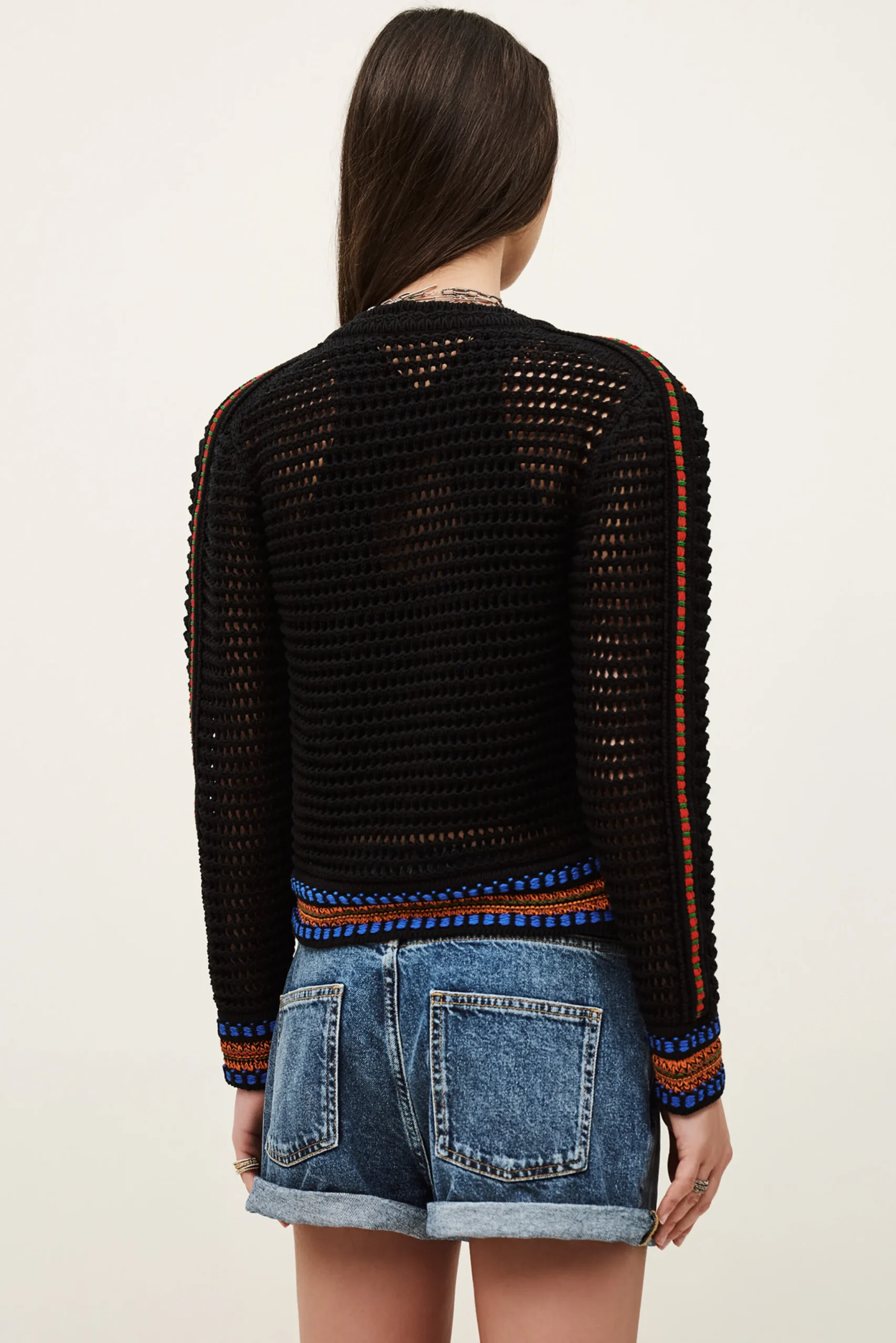 Ba&Sh BIANCA cárdigan de punto € 95 NEGRO Best