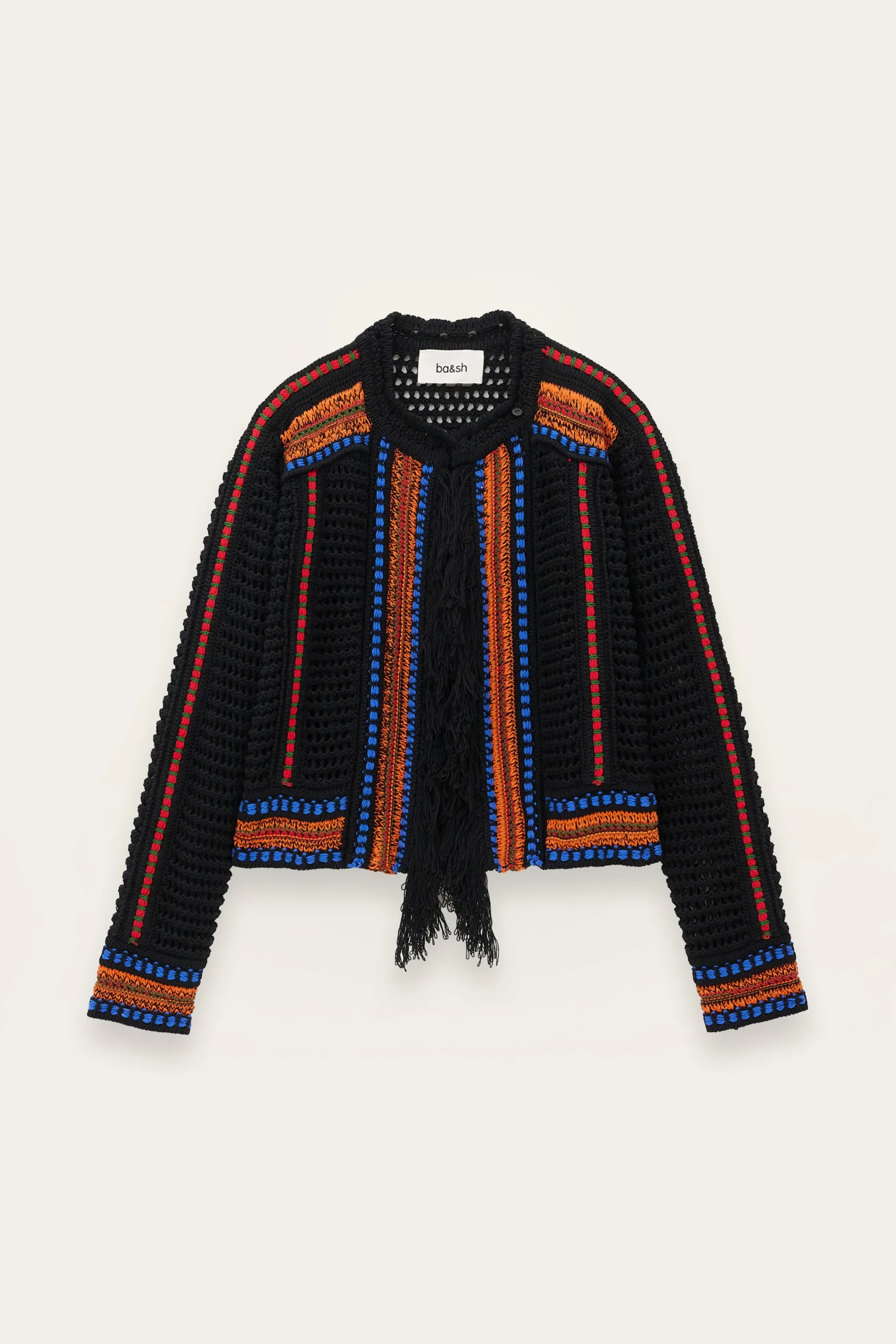 Ba&Sh BIANCA cárdigan de punto € 95 NEGRO Best