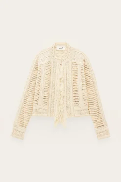 Ba&Sh BIANCA cárdigan de punto € 95 ECRU
