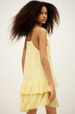 Ba&Sh BILONA vestido corto AMARILLO Outlet