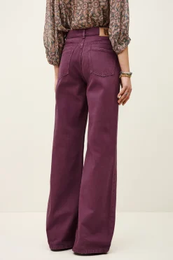 Ba&Sh BONEY vaqueros anchos € 185 PÚRPURA New