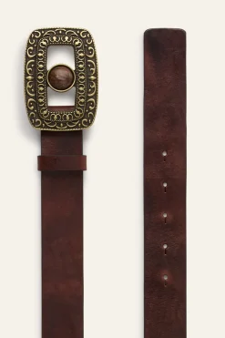 Ba&Sh BONI cinturón de cuero € 155 MARRON Sale