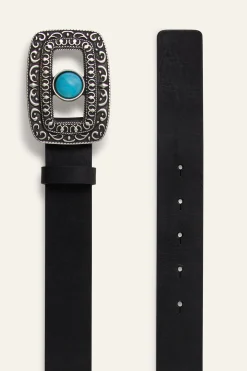 Ba&Sh BONI cinturón de cuero € 155 NEGRO