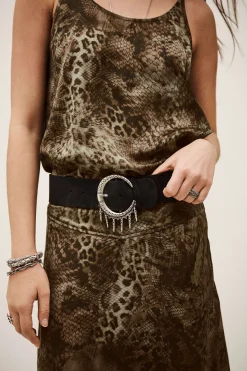Ba&Sh BRUNA cinturón ancho € 1 € 122,50 NEGRO Hot