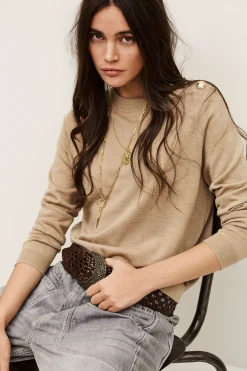 Ba&Sh BYLEIL JUMPER BEIGE New