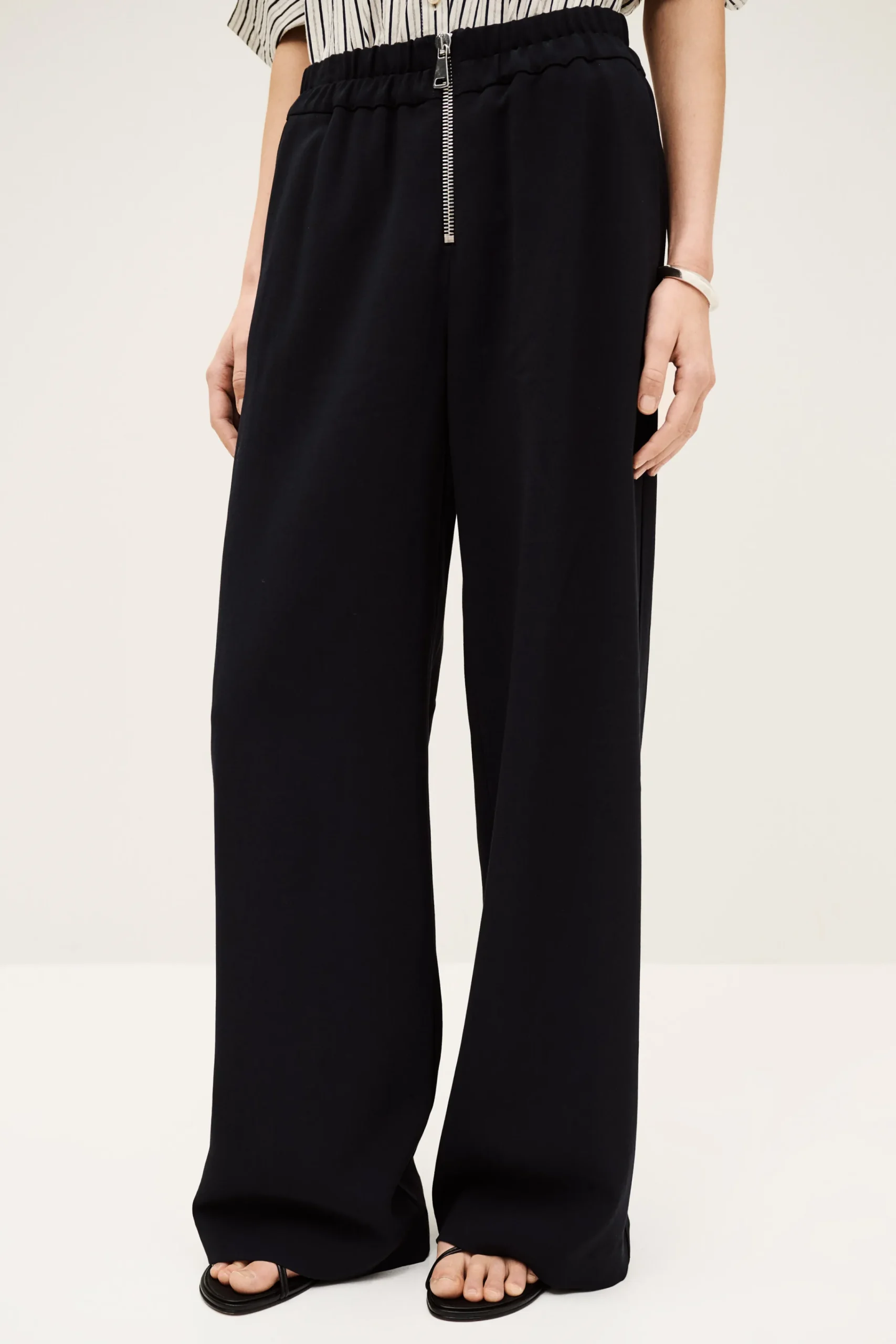 Ba&Sh CARLOS pantalones anchos a medida € 215 € 172 AZUL Outlet