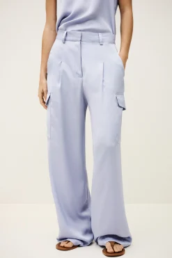 Ba&Sh CARY pantalón cargo ancho € 215 PÚRPURA Hot