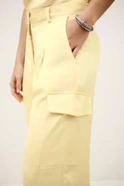 Ba&Sh CARY pantalón cargo ancho € 215 AMARILLO Best