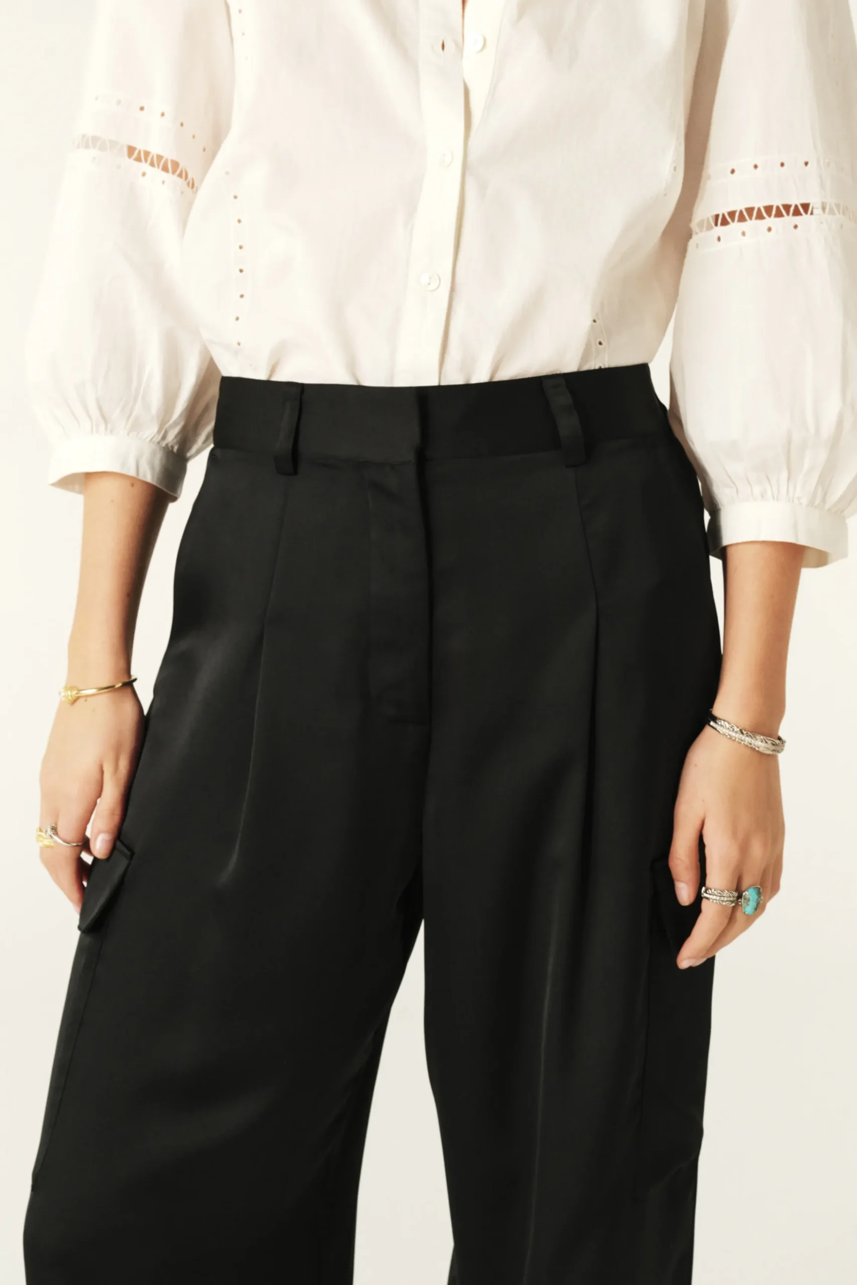 Ba&Sh CARY pantalones de traje NEGRO Sale