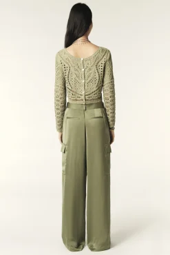 Ba&Sh CARY pantalones tipo cargo VERDE Clearance