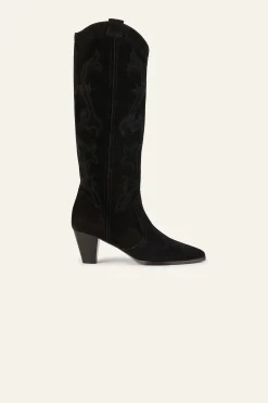 Ba&Sh CASEY botas estilo western NEGRO