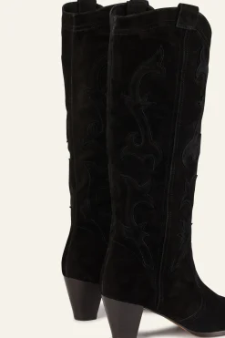 Ba&Sh CASEY botas estilo western NEGRO