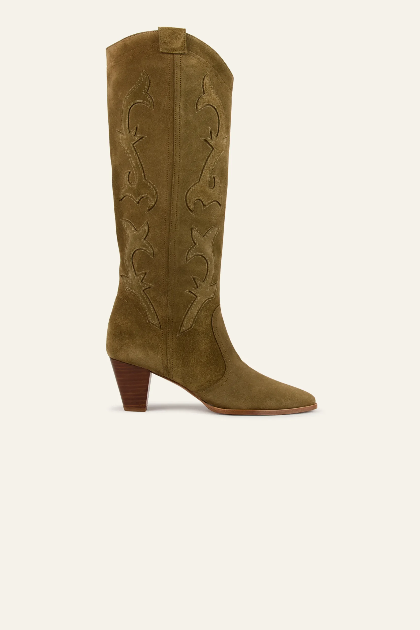 Ba&Sh CASEY botas estilo western VERDE New