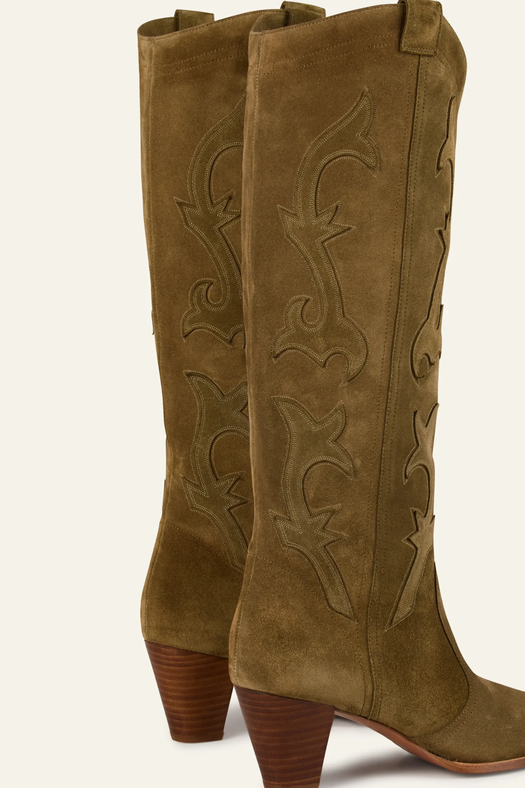 Ba&Sh CASEY botas estilo western VERDE New