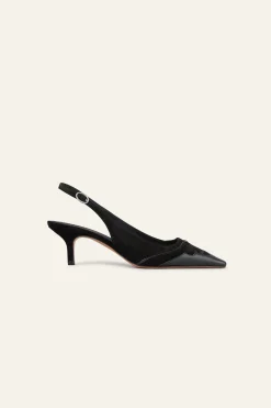 Ba&Sh CASTA zapatos de salón con correa trasera € 295 NEGRO Hot