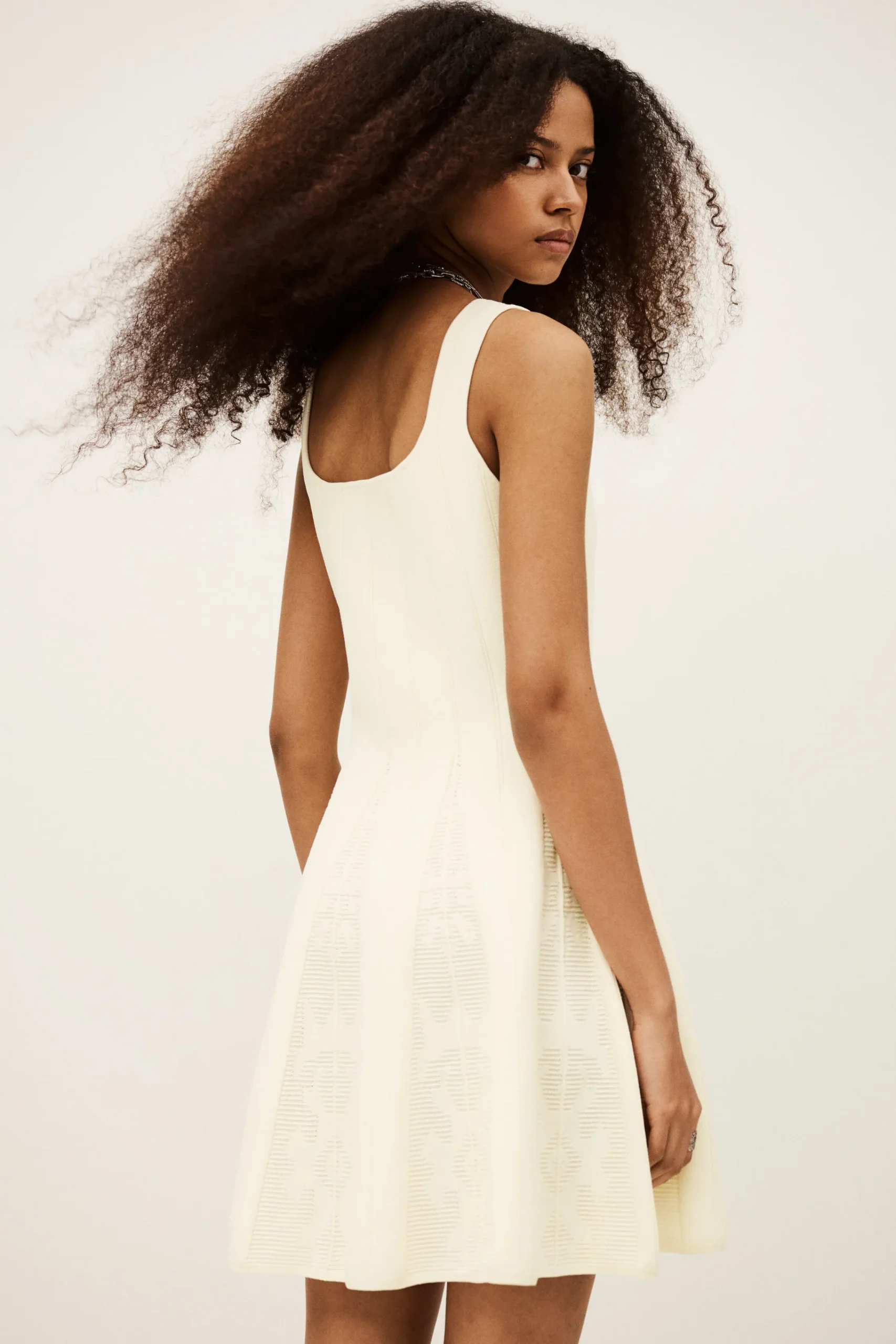 Ba&Sh CATTANA vestido corto ECRU Outlet