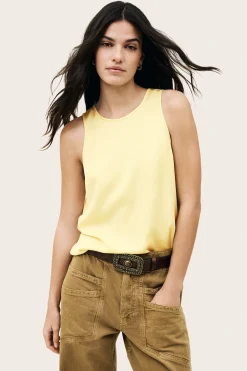 Ba&Sh CEDI top sin mangas AMARILLO Discount