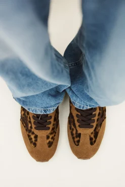 Ba&Sh CELLESTE zapatillas de piel suave IMPRESO Sale