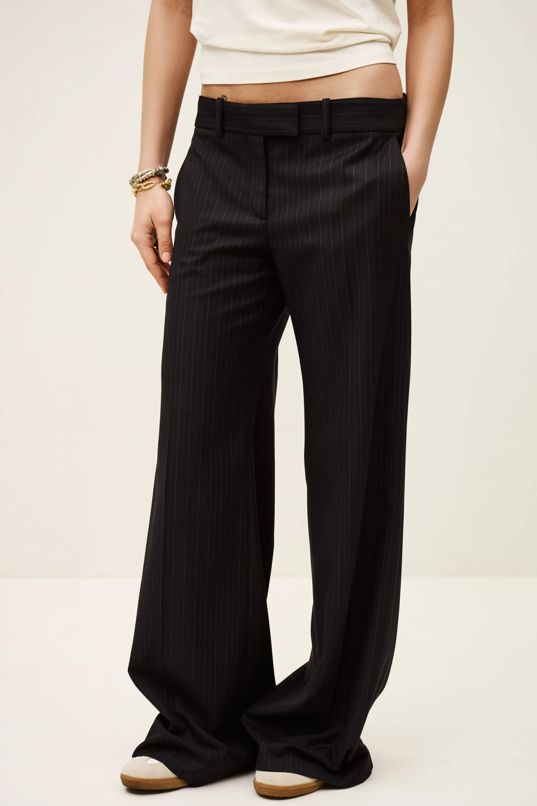 Ba&Sh CELY pantalón de traje ancho € 225 € 157,50 AZUL Discount