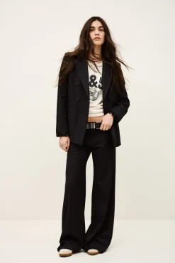Ba&Sh CELY pantalón de traje ancho € 225 € 157,50 AZUL Discount