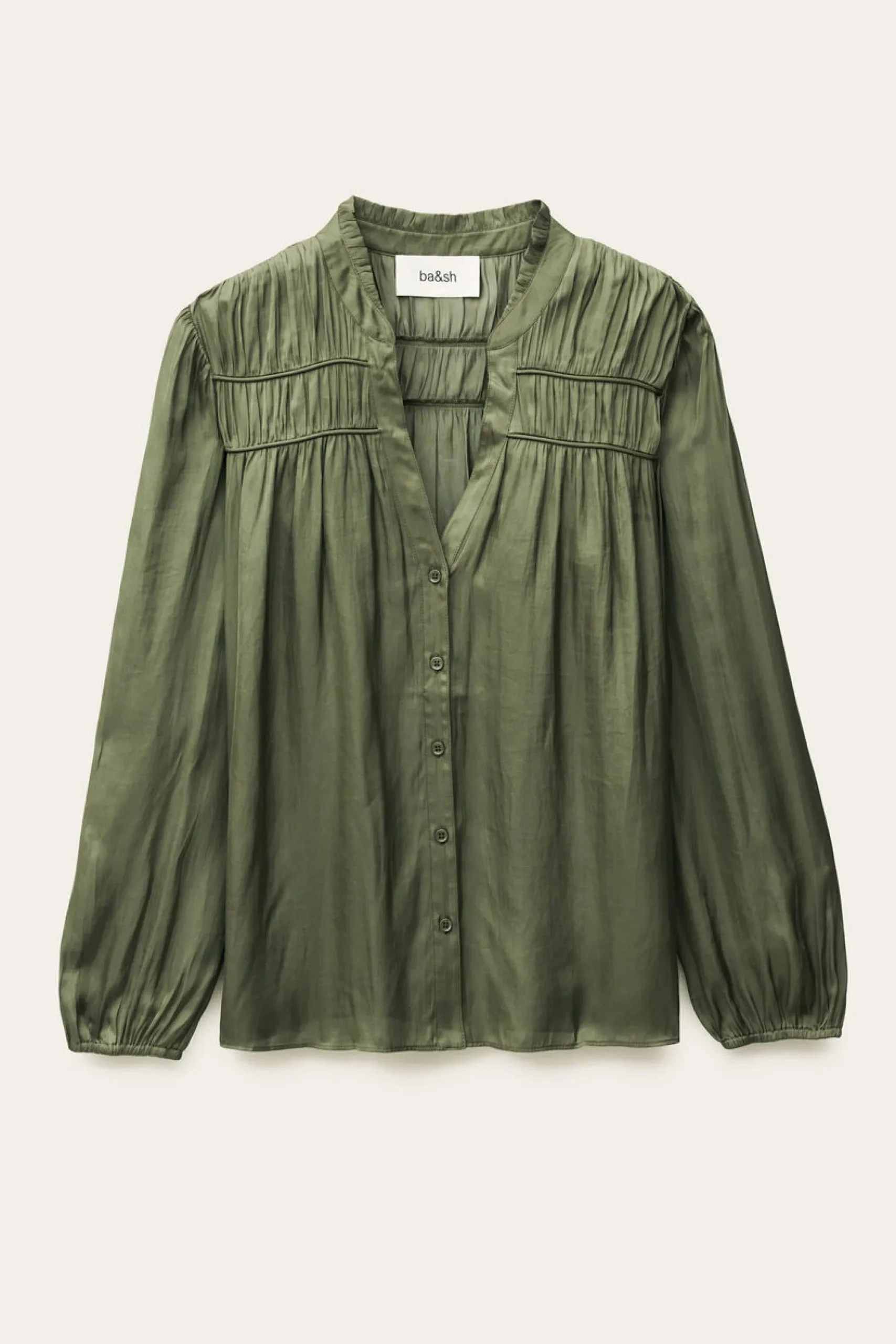 Ba&Sh CESSIA camisa de manga larga VERDE