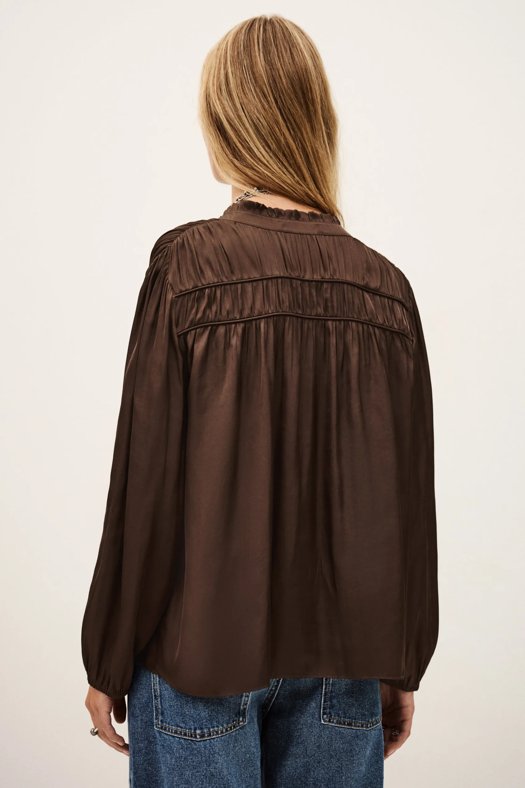 Ba&Sh CESSIA camisa de manga larga MARRON Online