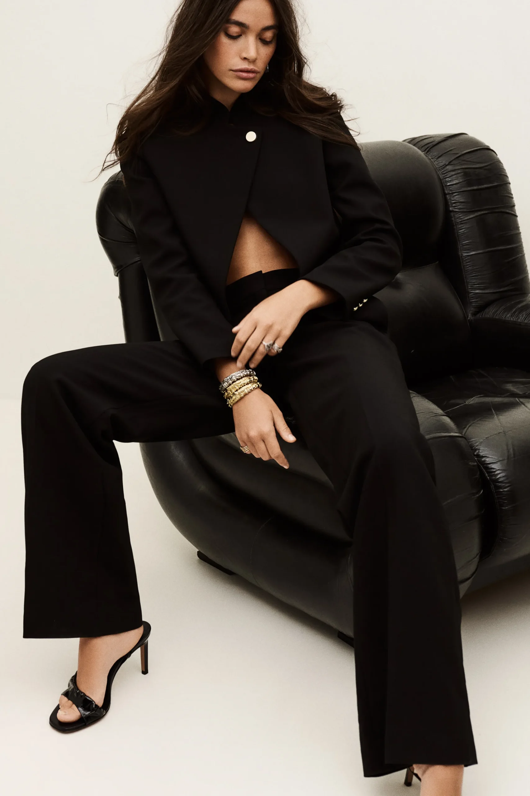 Ba&Sh CHAZA pantalón recto € 195 NEGRO Hot