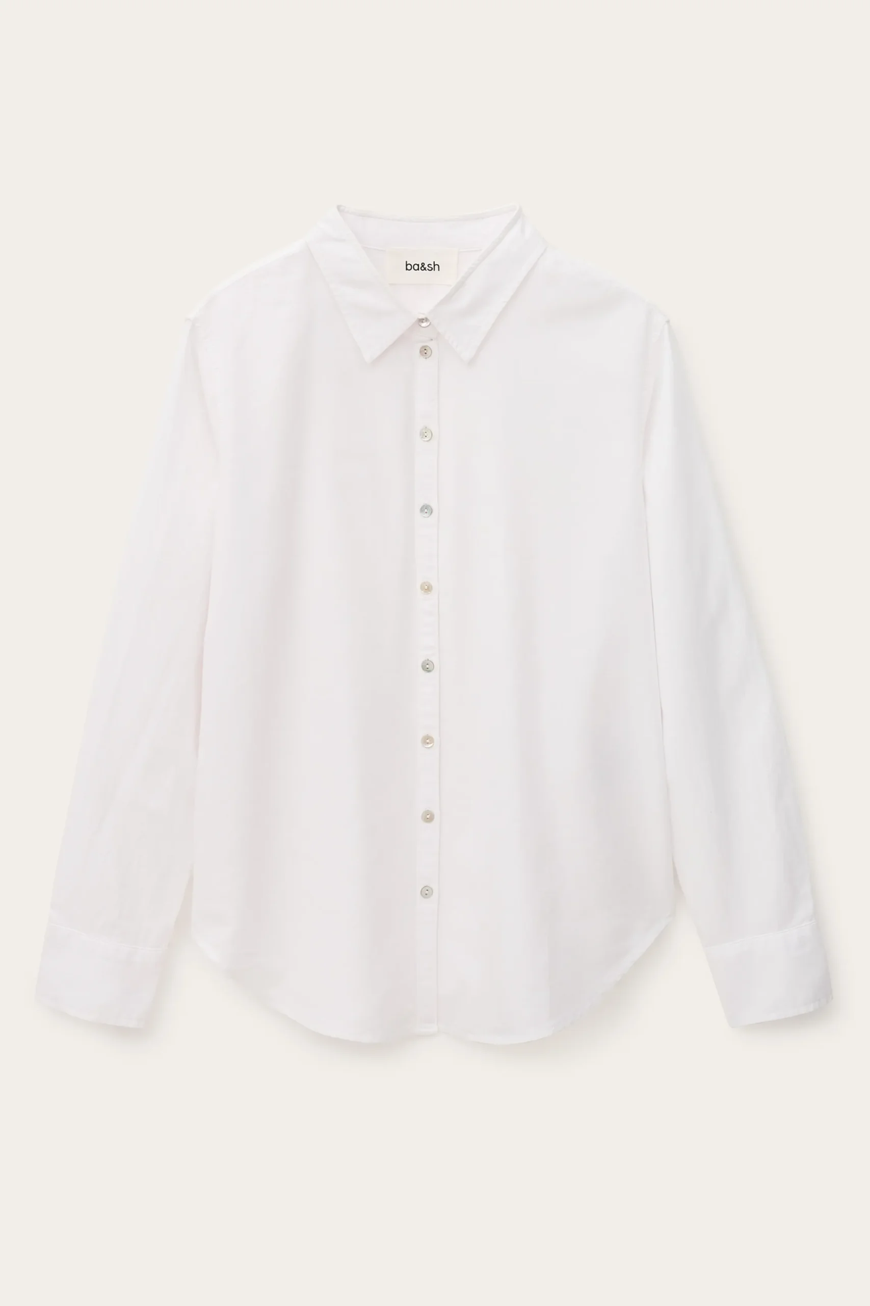 Ba&Sh CHIREN camisa de algodón BLANCO Clearance