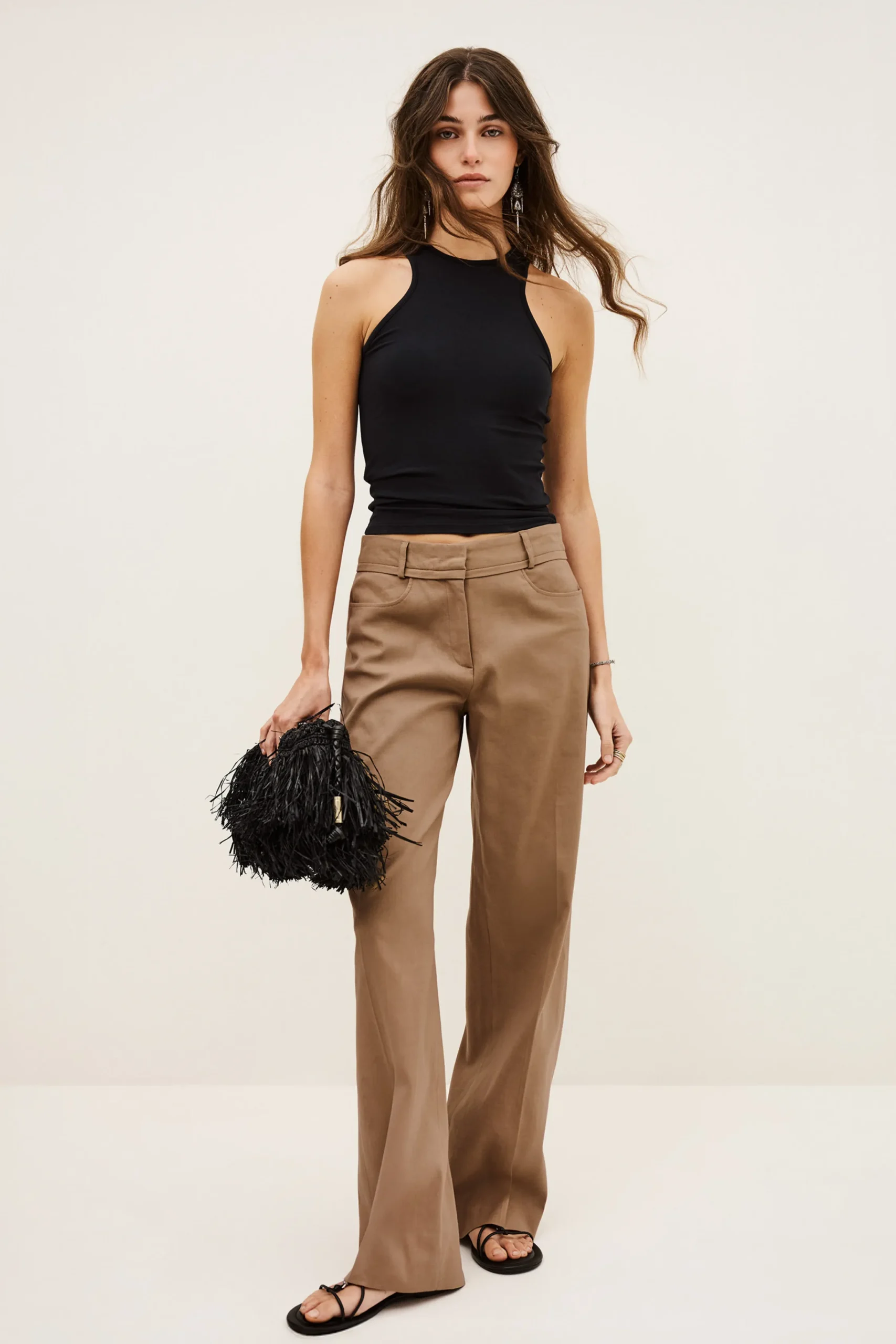 Ba&Sh CISTA pantalón recto € 215 MARRON