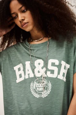 Ba&Sh CIVIA vestido tipo camiseta VERDE Online