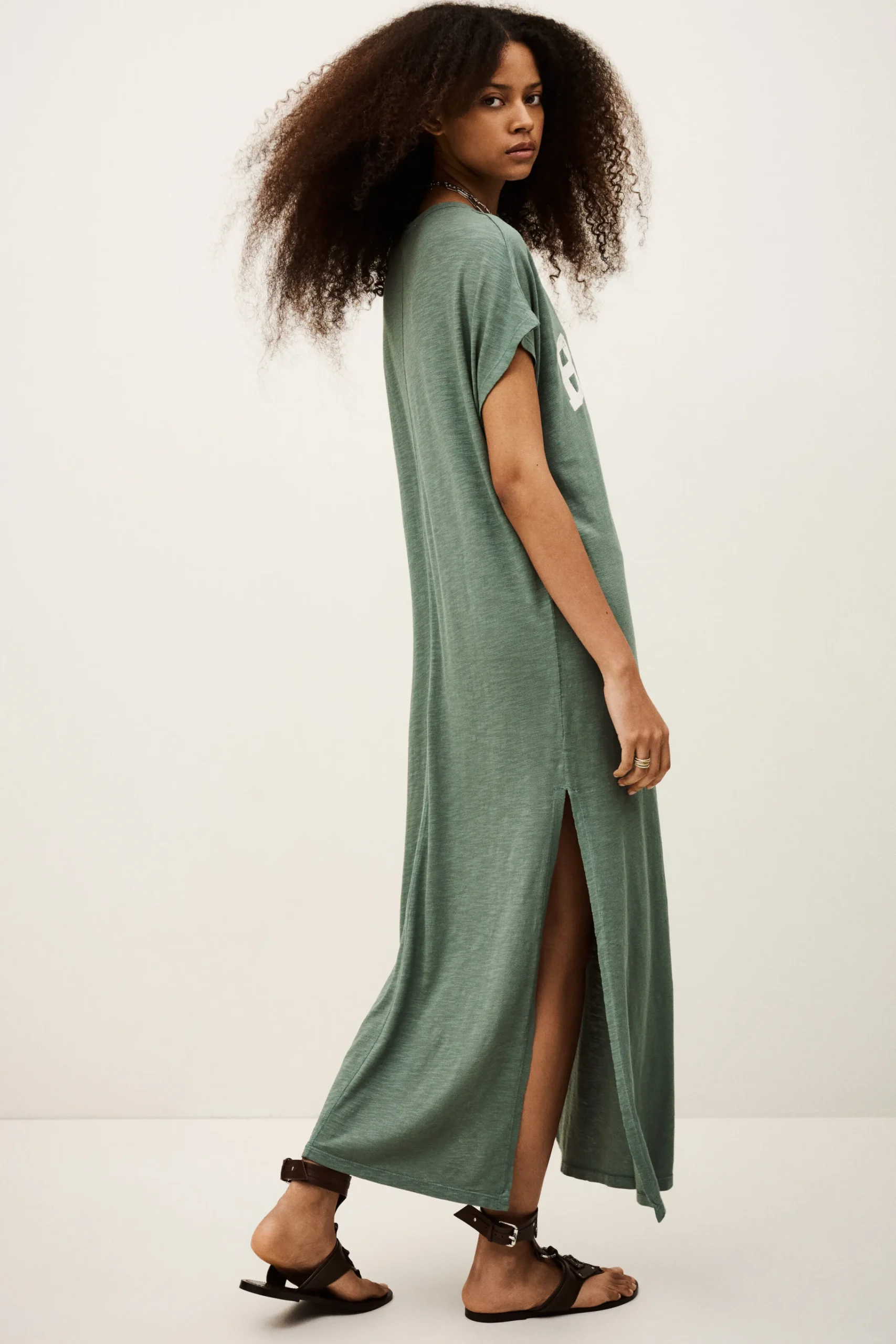 Ba&Sh CIVIA vestido tipo camiseta VERDE Online