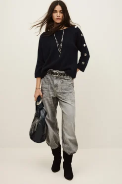 Ba&Sh CLASSY JUMPER AZUL Clearance