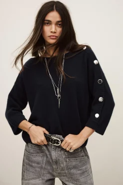 Ba&Sh CLASSY JUMPER AZUL Clearance