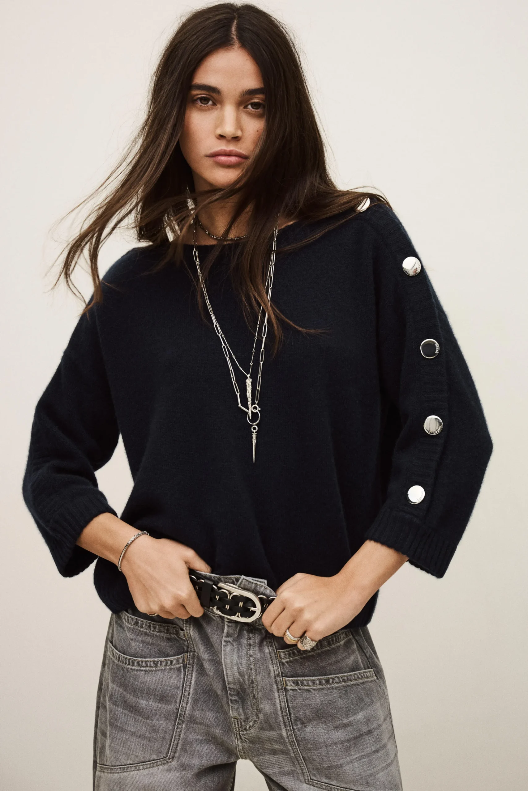 Ba&Sh CLASSY JUMPER AZUL Clearance