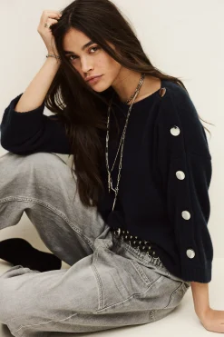 Ba&Sh CLASSY JUMPER AZUL Clearance