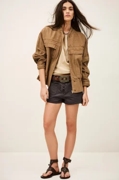 Ba&Sh COLY chaqueta sahariana MARRON New