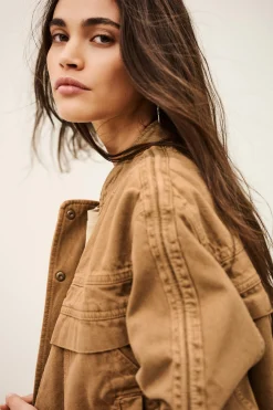 Ba&Sh COLY chaqueta sahariana MARRON New