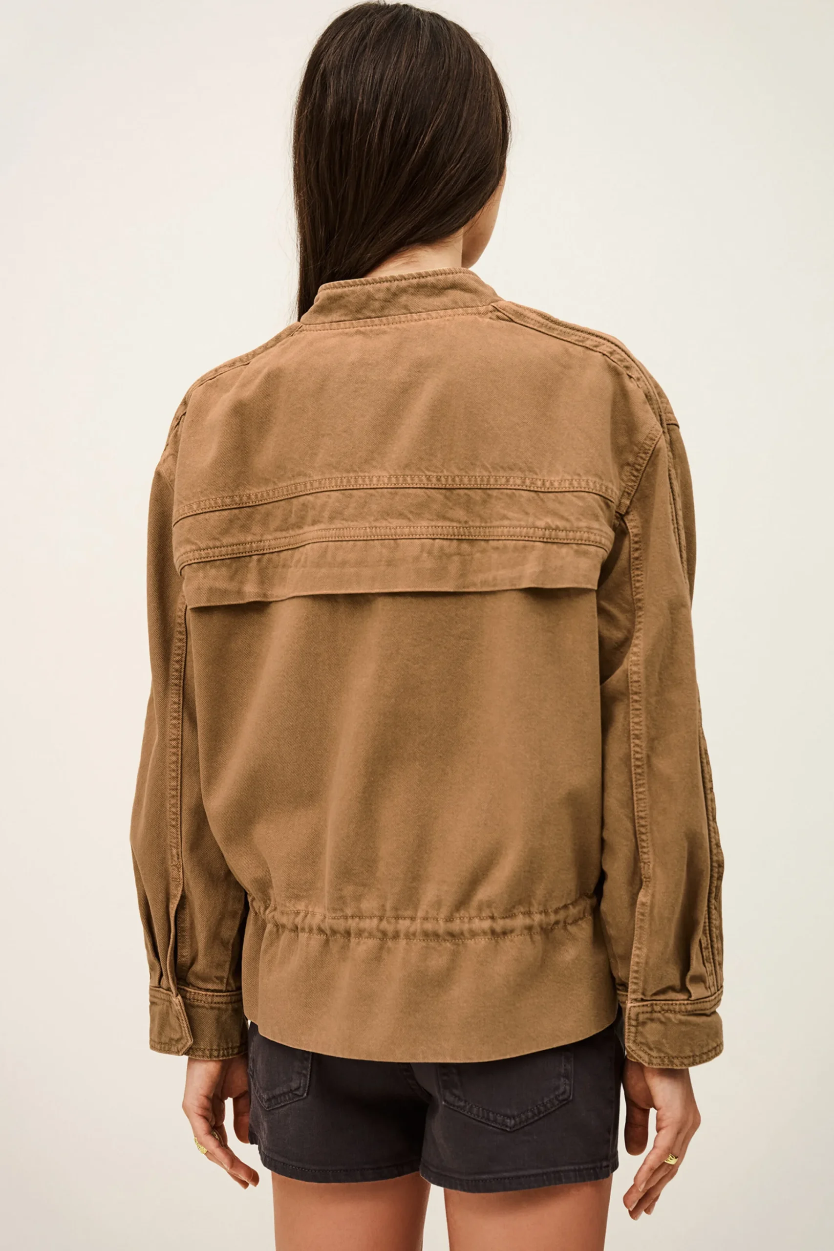 Ba&Sh COLY chaqueta sahariana MARRON New